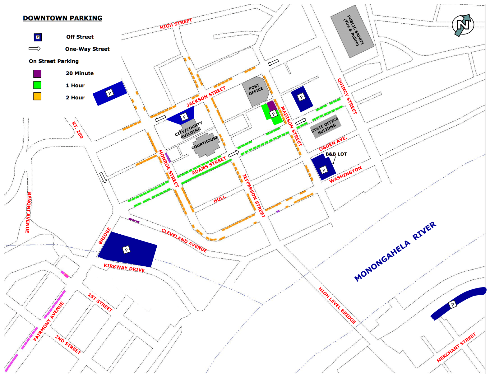 Downtown Parking Map