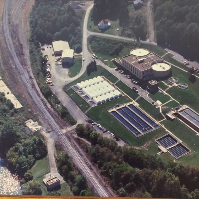 Aerial View of the Fairmont Wastewater Treatment Plant