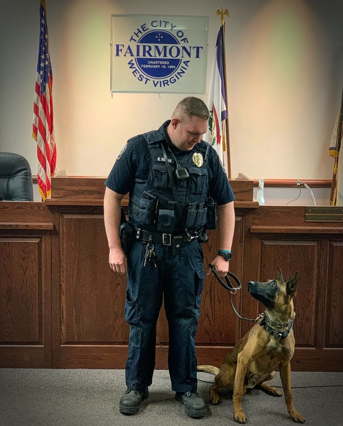 K9 Paco and Officer Young